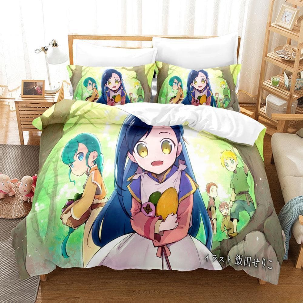 3d Printing Ascendance of a Bookworm Bedding Set Cartoon Anime three-piece set Adult Kid Bedroom Duvet cover Sets Home Textiles EU Twin 135x200cm