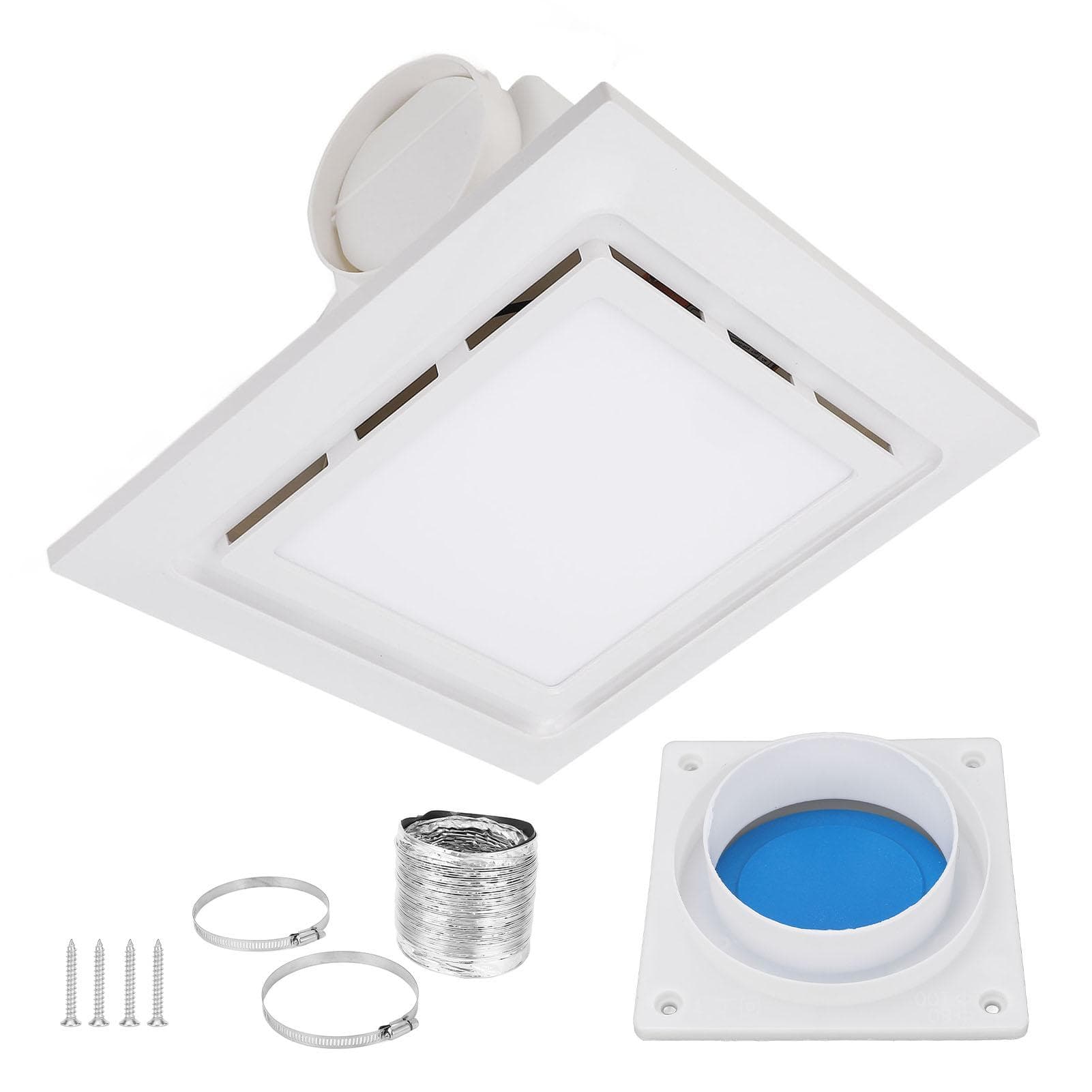 Bathroom Exhaust Fan with Light 1 Sones 140 CFM Quiet Ventilation Ceiling Mount Shower Ventilation black
