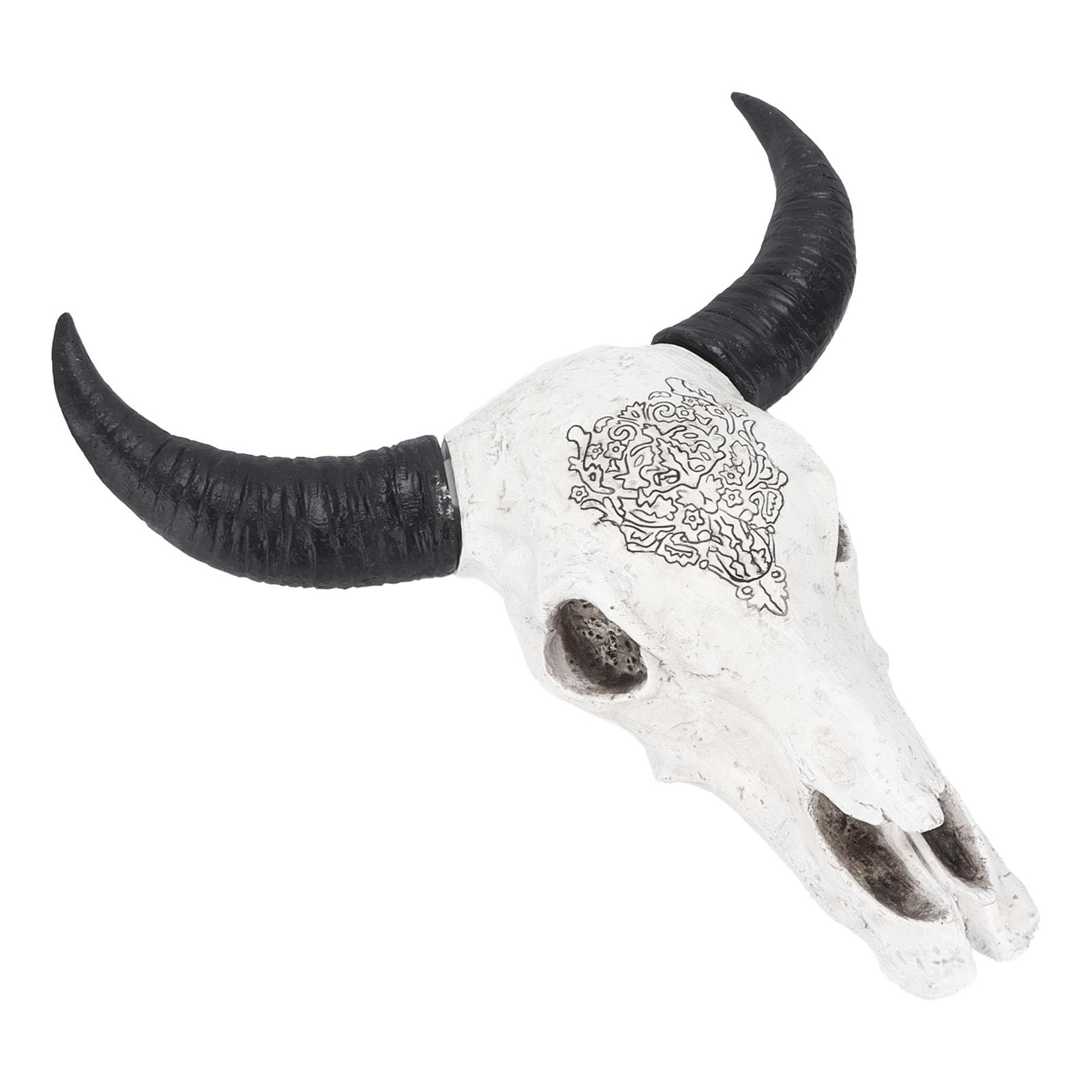 Longhorn Wall Decor Polished Painted By Hand Firm Surface Bull Skull Decoration for Background