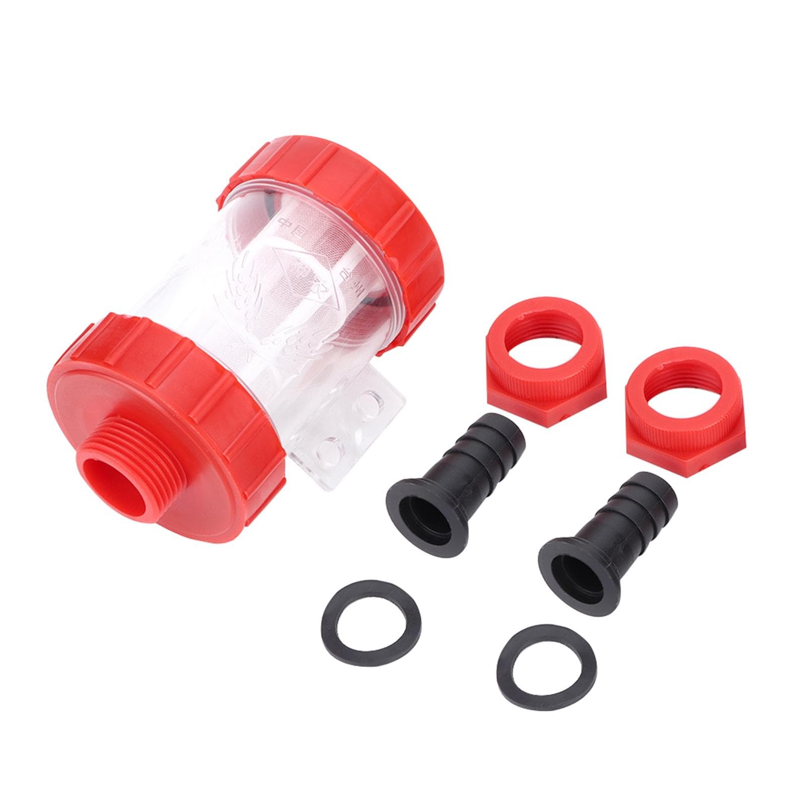 Agricultural in Line Mesh Filter High Flow Water Pump Transparent Filter (G3/4in) 1/6 15.5?17.5cm Head Circumference