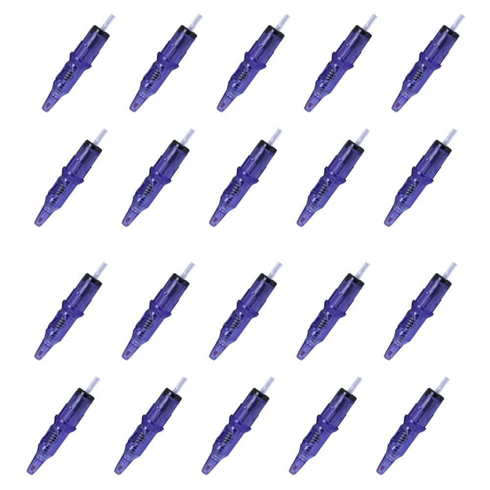 Tattoo Ball Point Pen Cartridge Integrated Bollpoint Pen Tattoo Artist Painting Practice Tools purple
