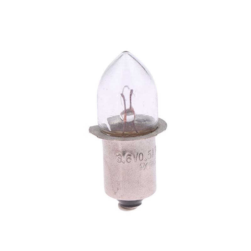 P13.5S Base Bulbs Old Style Flashlight 2.4V 3.6V 4.8V 6V 7.2V 0.4A 0.5A 0.75A Replacement Bulbs Torches Work Lamp 3.6V 0.5A