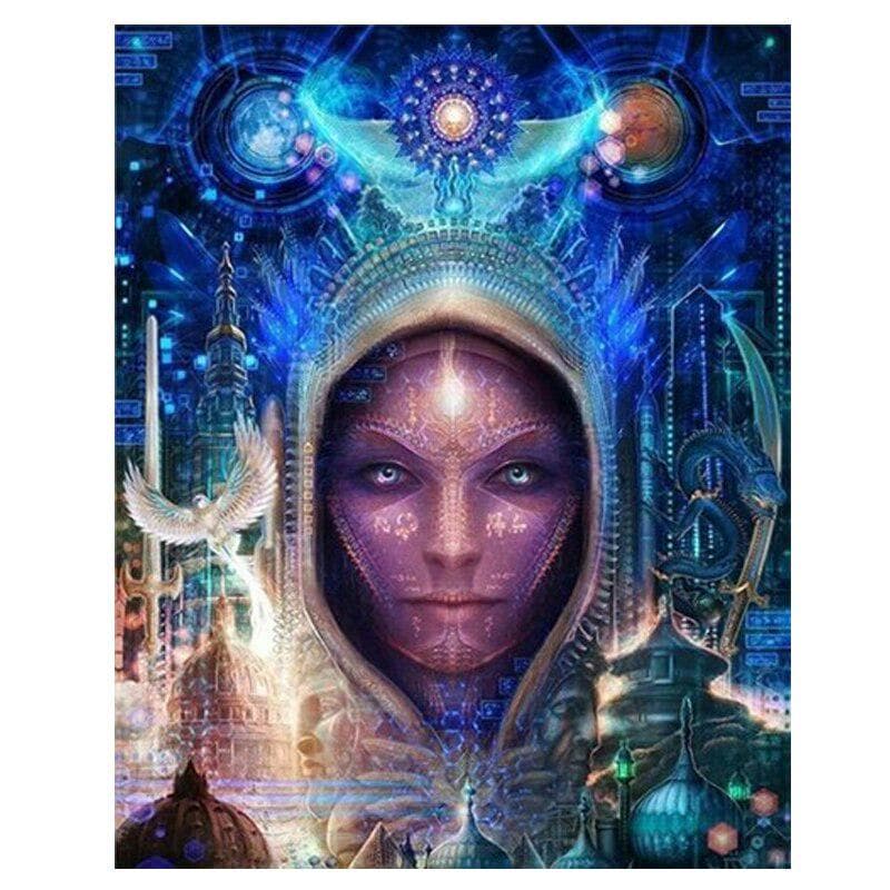 5D diy Diamond Embroidery african colorful girl Diamond Painting 20X30CM
