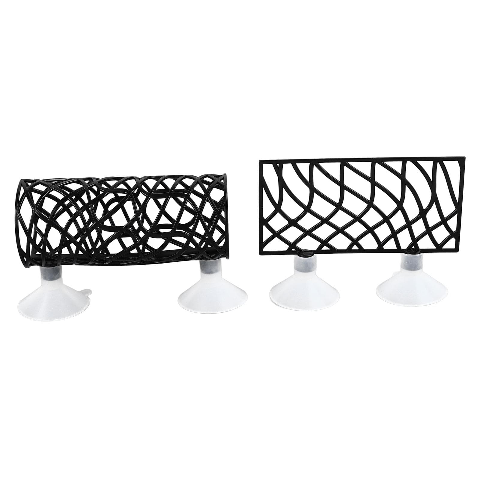 Fish Bed Tunnel Safe Small Hole Hollow Fish Hideout Resting Tube with Suction Cup for Fish Tank