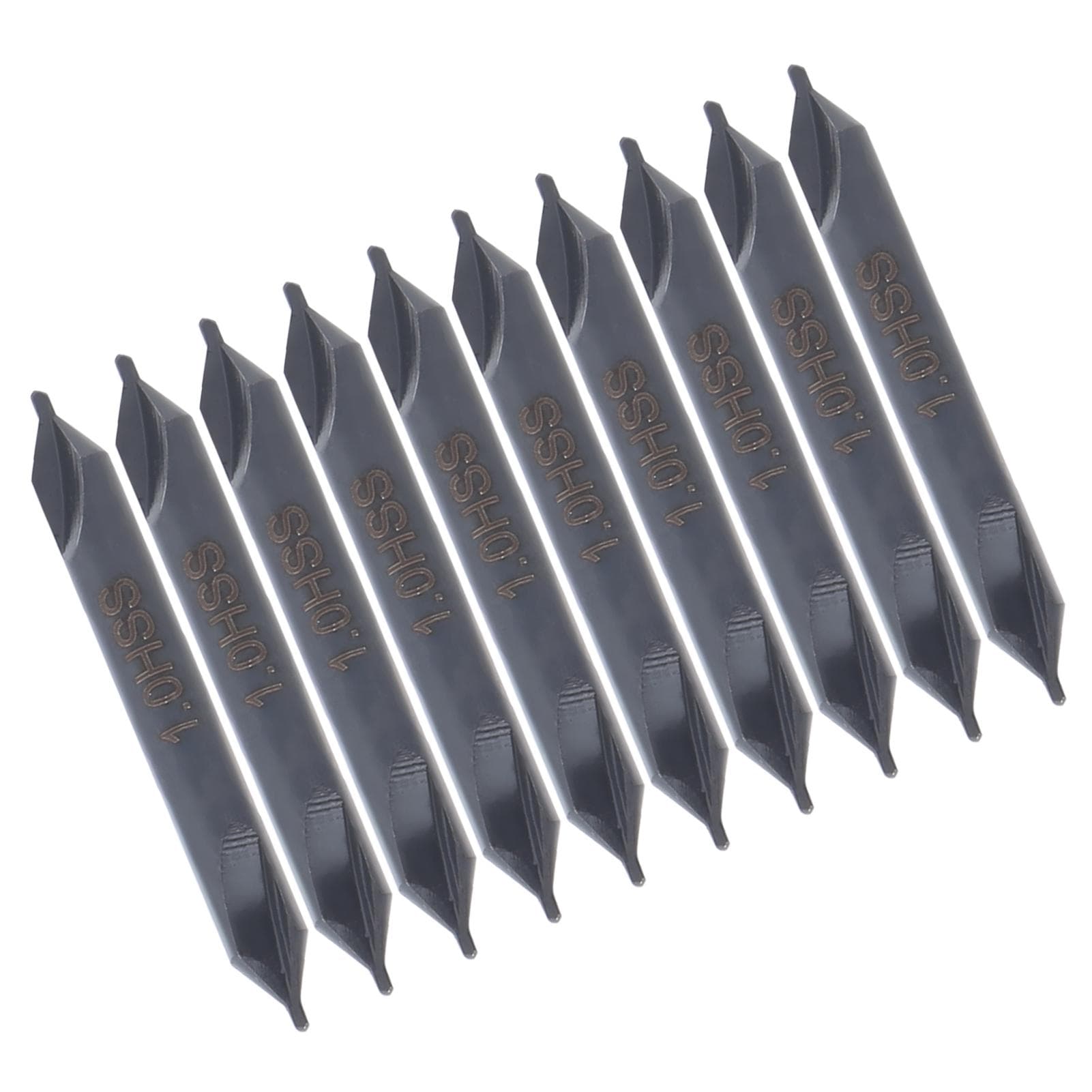 10Pcs Center Drill Bit HSS AType for Die Stainless Steel AllGround Spiral Positioning 1mm