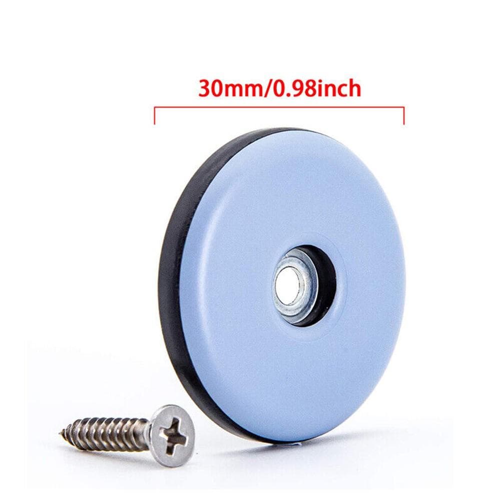 Furniture Glides Screws Moving Gliders Blue Furniture Feet Sliders 30mm