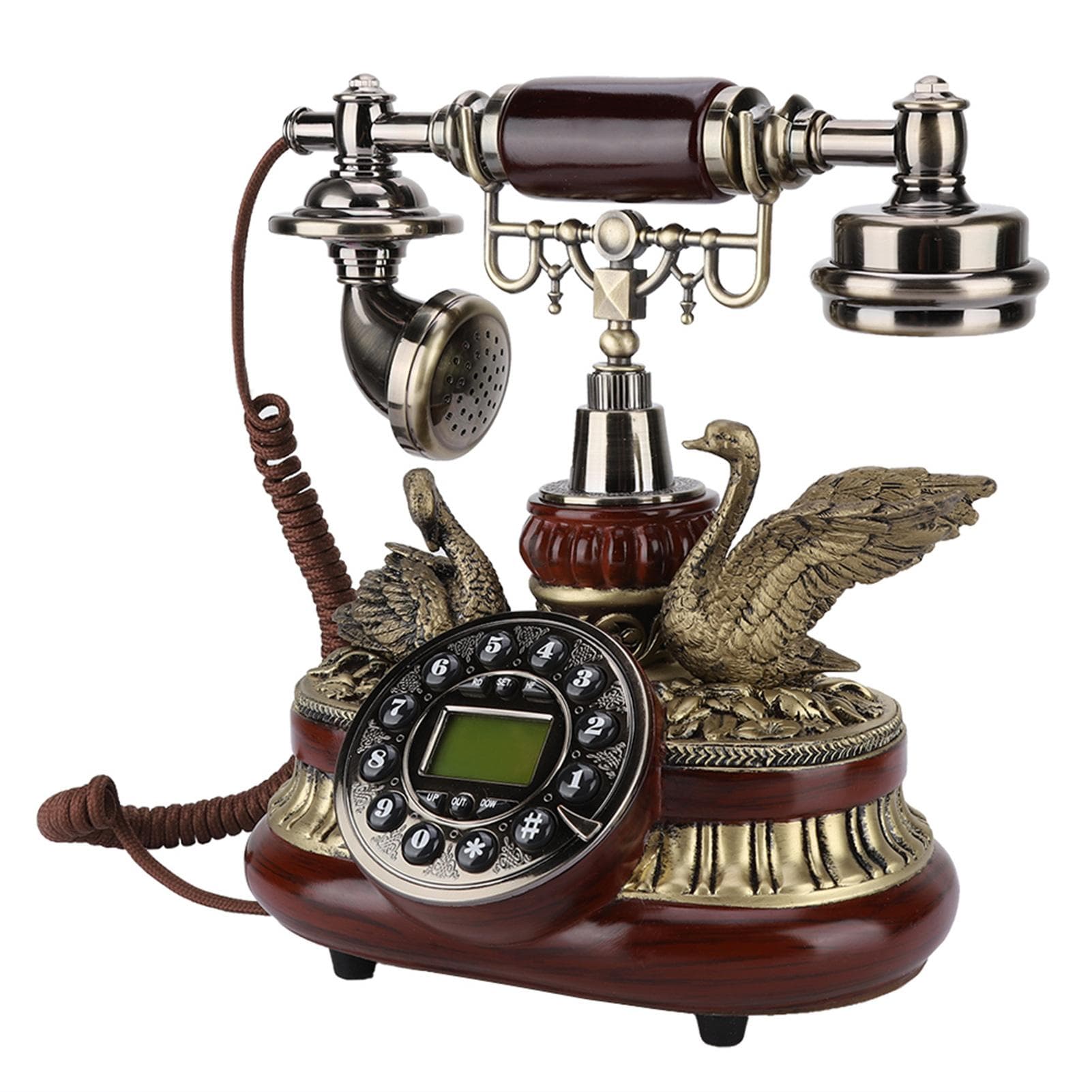 Vintage Retro Telephone Rotary Dial Antique Landline FSKDTMF Office Home Auto IP