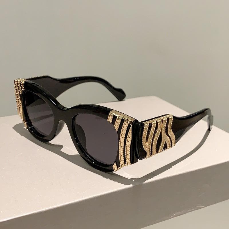 Classic Sunglasses Men Women UV400 Snake Pattern Vintage Retro Shades Gafas De Sol Travel Trendy Sun Glasses