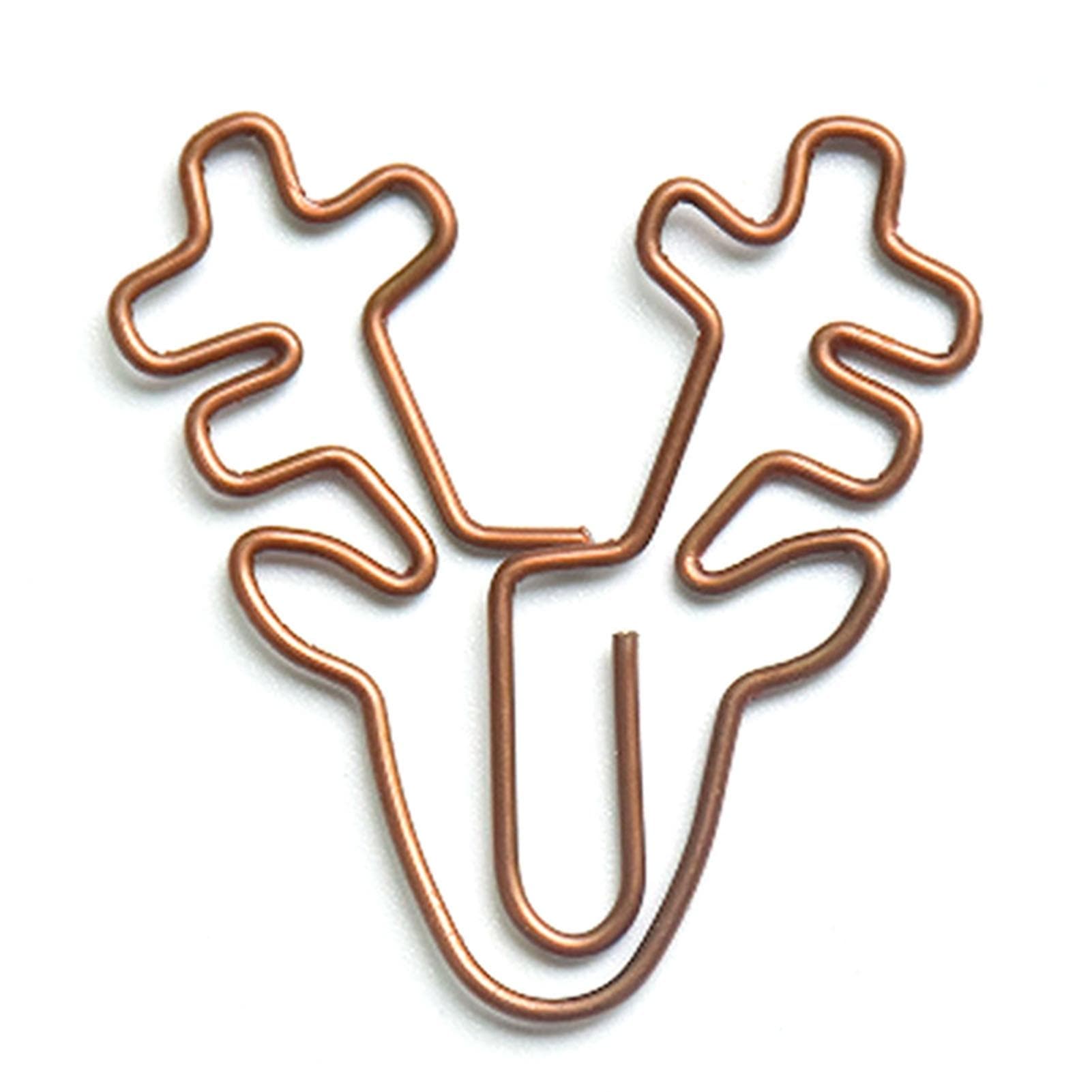 100Pcs Cute Paper Clips Retro Christmas Style Exquisite Color Wide Application Kids Paper Clips for