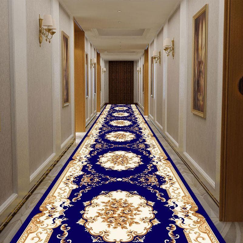 Long Persian Carpet Vintage Home Hallway Carpet Living Room Bedside Bedroom Area Rug Hotel Aisle Corridor Rug Entrance Anti-skid 80x200cm