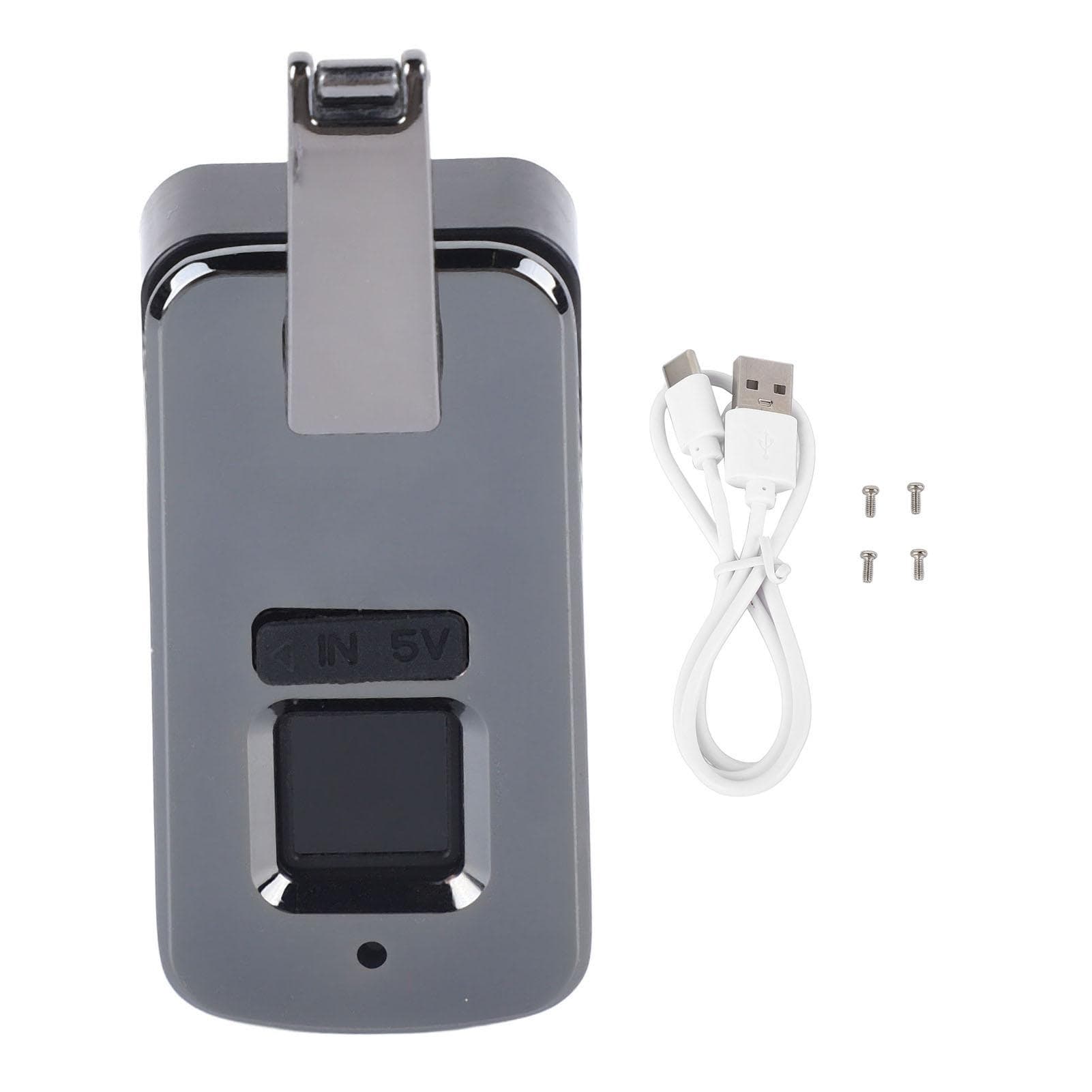 Fingerprint Lock Small Smart Electric Lock Built In Bag Luggage Suitcase Travel Aluminium Alloy black