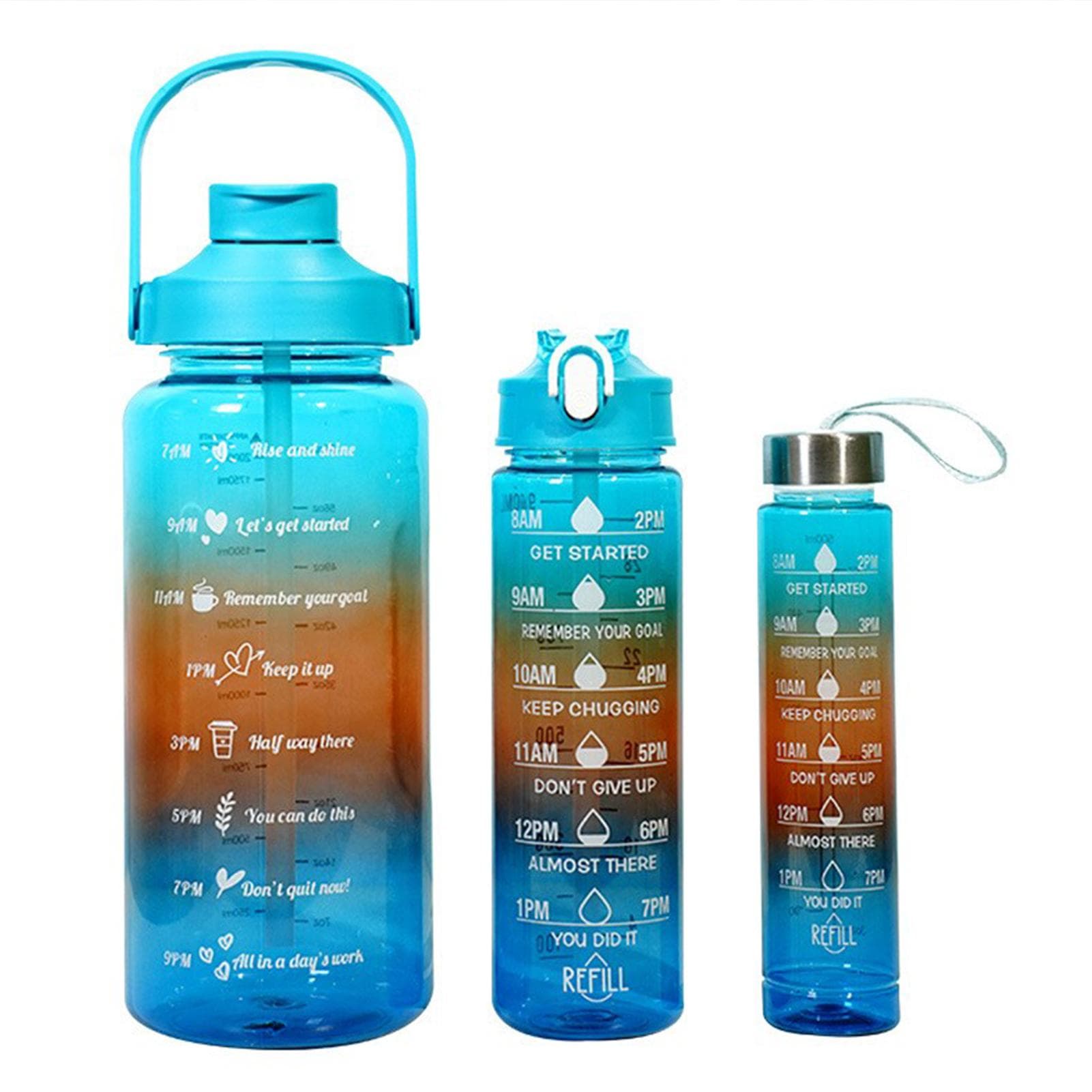 3 In 1 Sports Water Bottle Cold Driker Multi Purpose Plastic Cup
