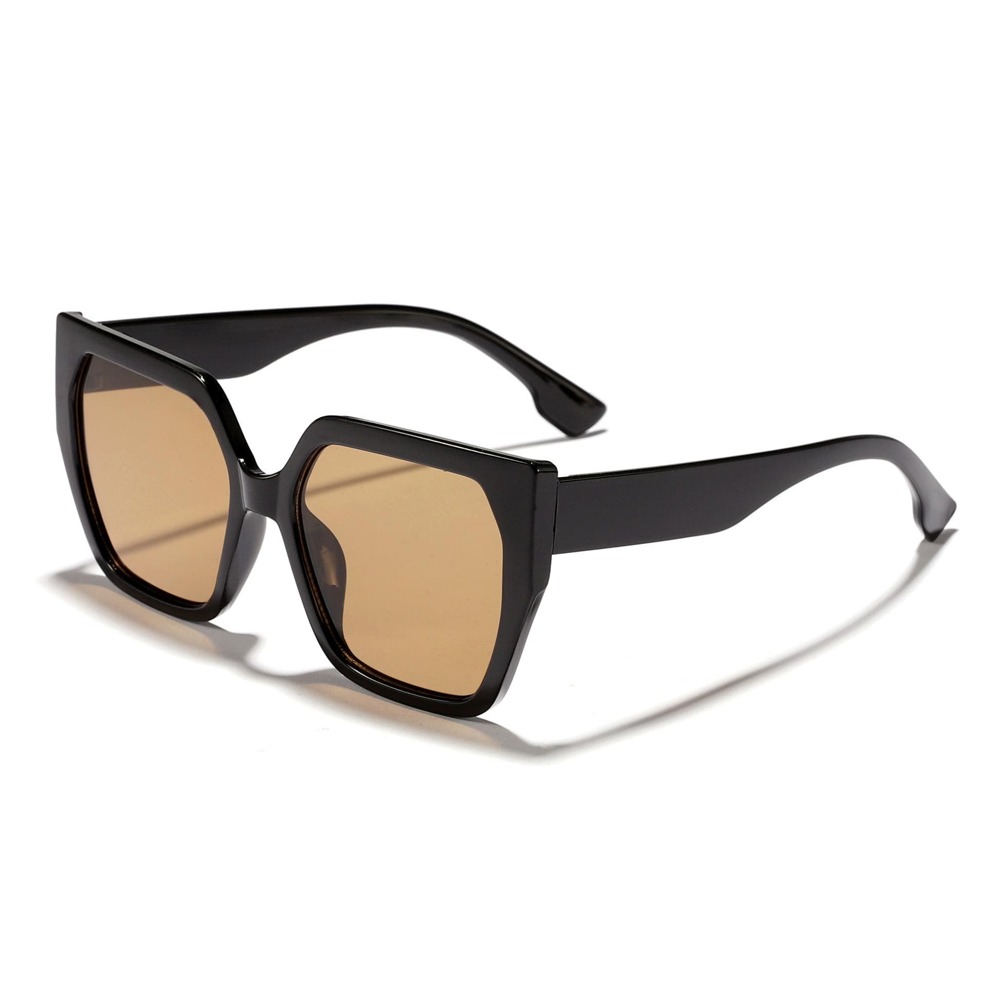 New Vintage Sunglasses Women Square Big Frame Retro Shades Fashion Designer Sun Glasses Female Brand Oculos De Sol As Picture