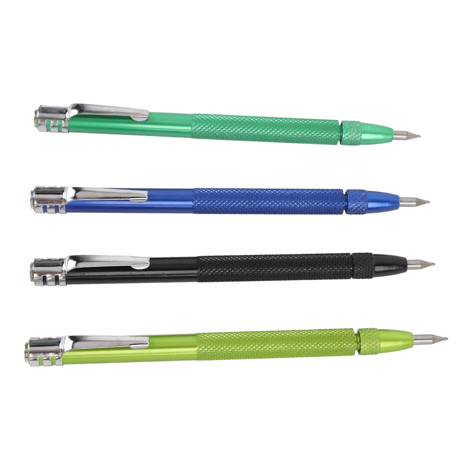 4PCS Magnetic Scribing Pens with Ruler Tungsten Carbide Scriber Marking Tool for Ceramic Tile Glass