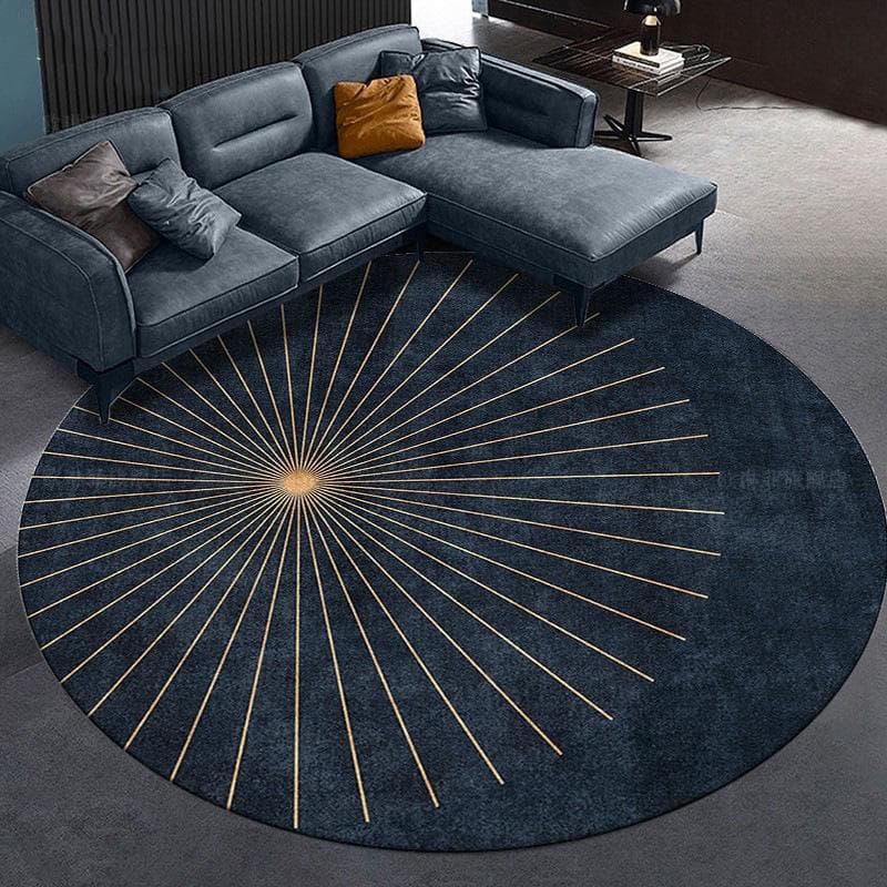 Dirty-Resistant Round Carpet Office Computer E-Sports Swivel Chair Table Study Stool Under The Bedroom Circular Floor Mat 800MMx800MM