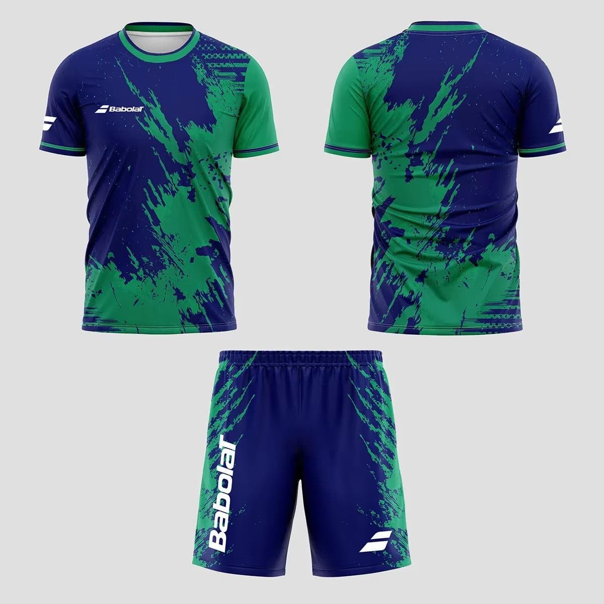 2025 New Men's Summer Tennis Breathable Set, Quick drying Badminton Loose Set, Men's T-shirt and Short sleeved Shorts Set Soft a XXL