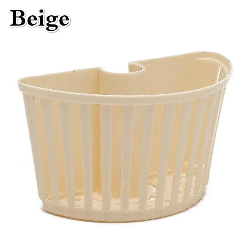 Drain Rack Sink Plastic Hanging Basket Racks Shelf Spout Holder Sponge Storage Kitchen Supplies Faucet Rack beige