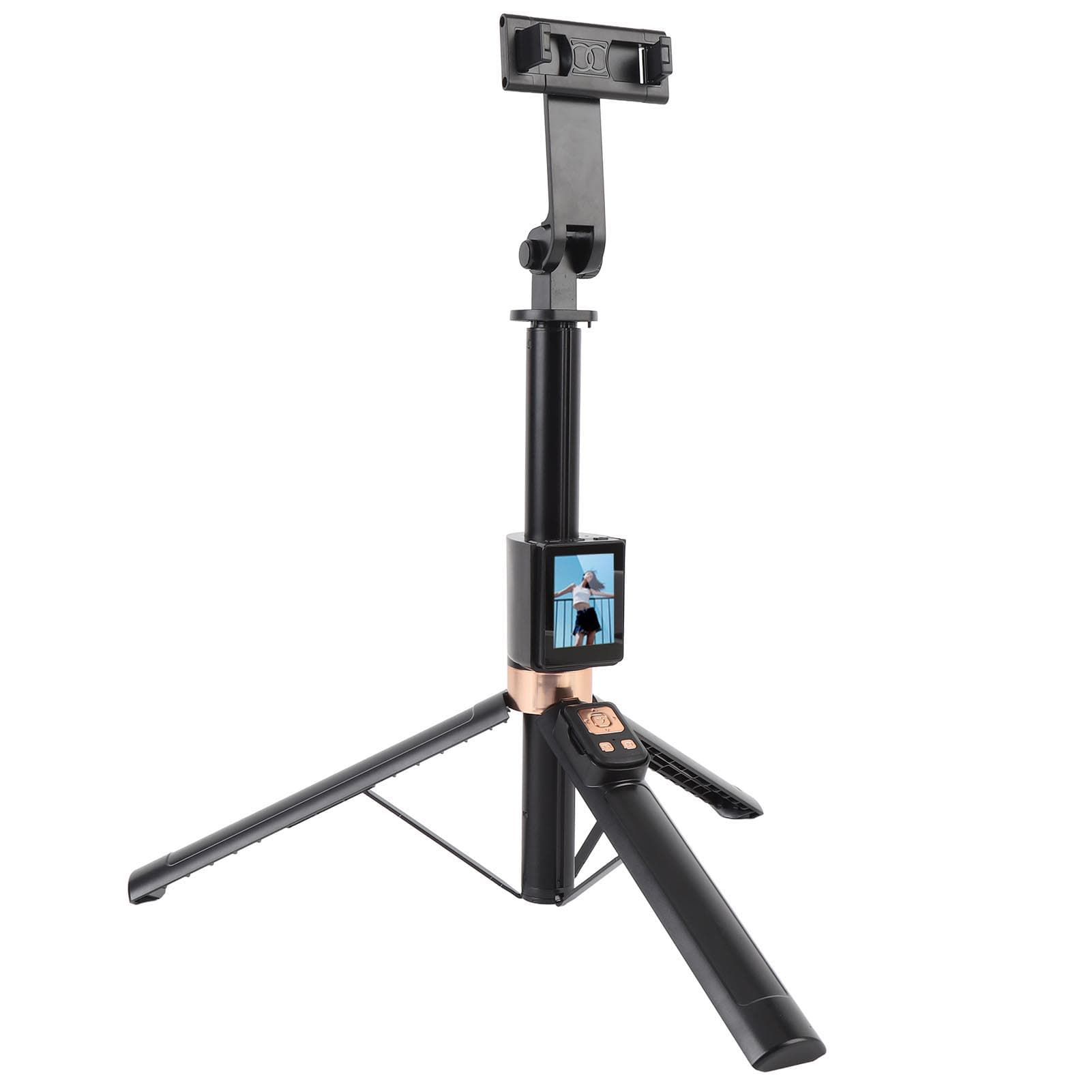 Phone Selfie Stick 2in Screen with Bluetooth Remote 12 to 67in Extendable Portable Selfie Stick for