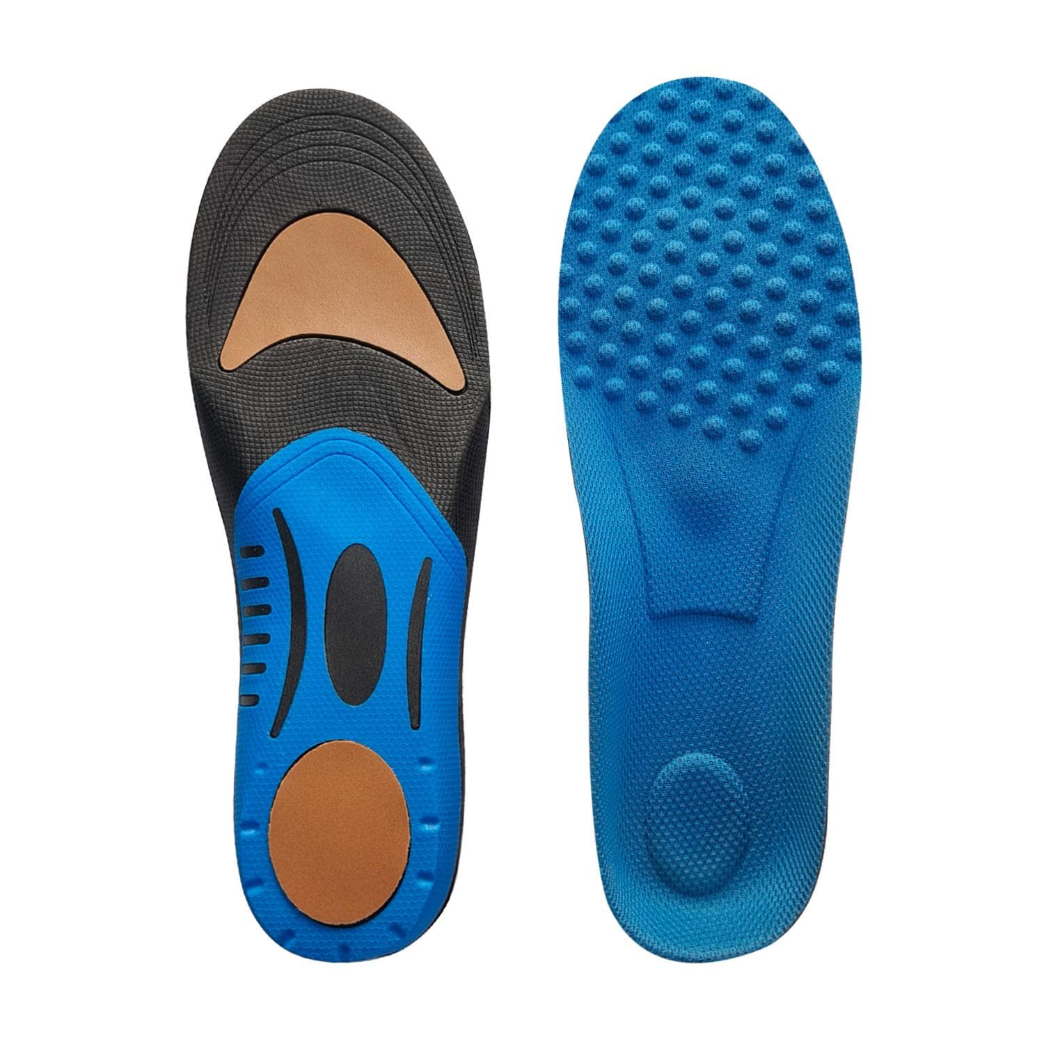 Best Insoles For Feet Orthopedic Valgus Insoles Templates Flat Foot Arch Running Arch Support Shoes Accessories Insert Men Women L EU41-45 blue