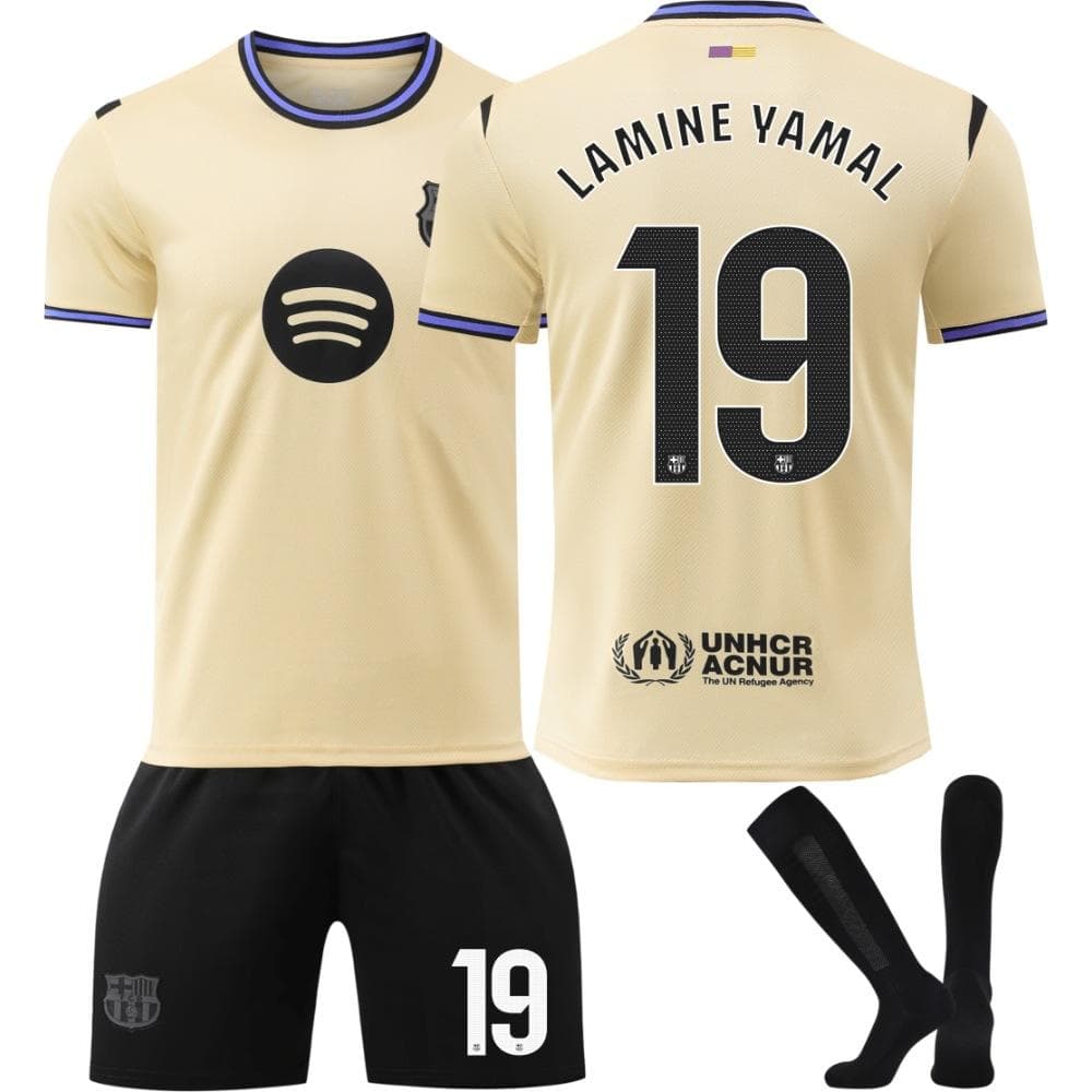 25-26 Barcelona Away Jersey Football Jersey for Kids and Adults LAMINE YAMAL #19 16