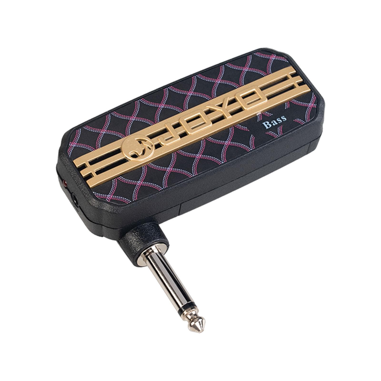JOYO Mini Amp Portable Electric Bass Headphone Amplifier 3.5mm Plug Auxiliary Audio Input Plug and 8.9x7.7x2.6cm black