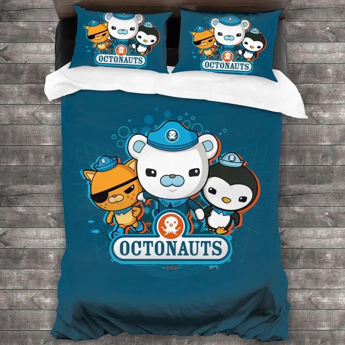 Cartoon Octonauts Bedding Set Duvet Cover Bed Set Quilt Cover Pillowcase Comforter king Queen Size Boys Adult Bedding Set 70x133cm 2pcs