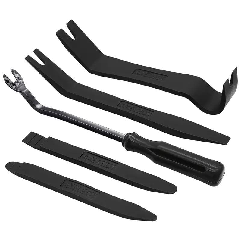 5-Piece Car Decoration Disassembly Tool Set, Scratch Free Plastic Pry Tool Set black