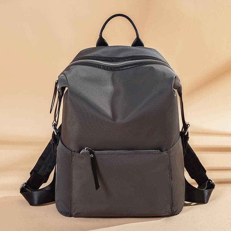 Large Capacity Oxford Cloth Backpack Female Simple Spring and Summer Tide Leisure Travel Backpack grey