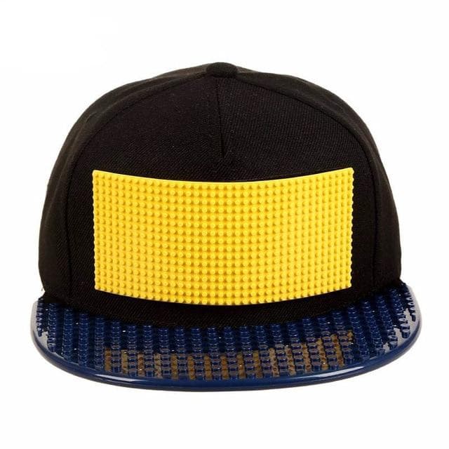 Men Customize Diy Baseball Hat Legos Cap Blocks Bricks Trucker Snapback Hat For Women Detachable 50-54cm