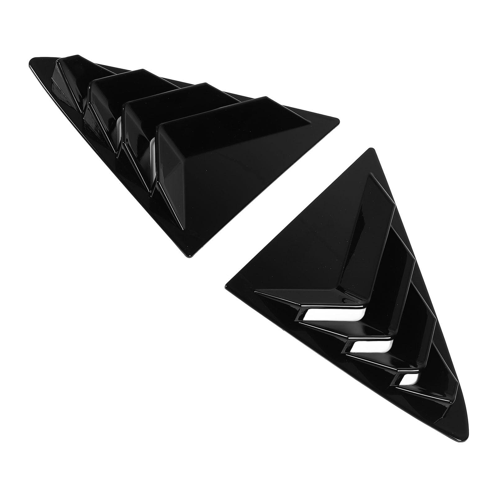 Rear Window Shutter Sport Style Louvers Air Vent Scoop Shades Cover Blinds Cool Exterior Decoration