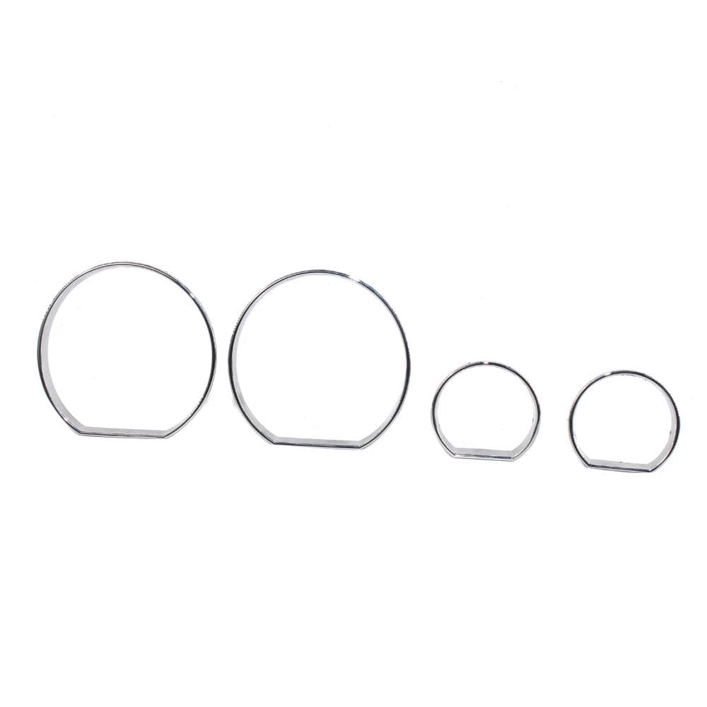 Chrome Gauge Cluster Dashboard Bezel Rings Trim Dial Rings Bezel Speedometer Frame for BMW E46