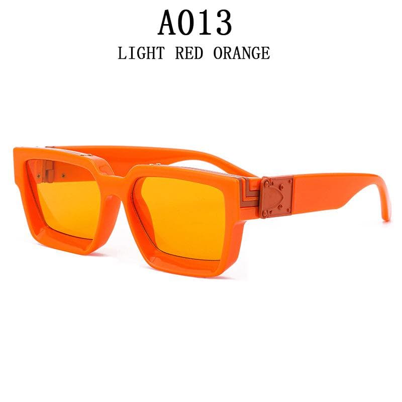 Millionaire Sunglasses For Men Vintage Square Fashion Glasses Luxury Retro Sunglasses Women Trending Punk Gafas De Sol Lentes CHINA&As the picture