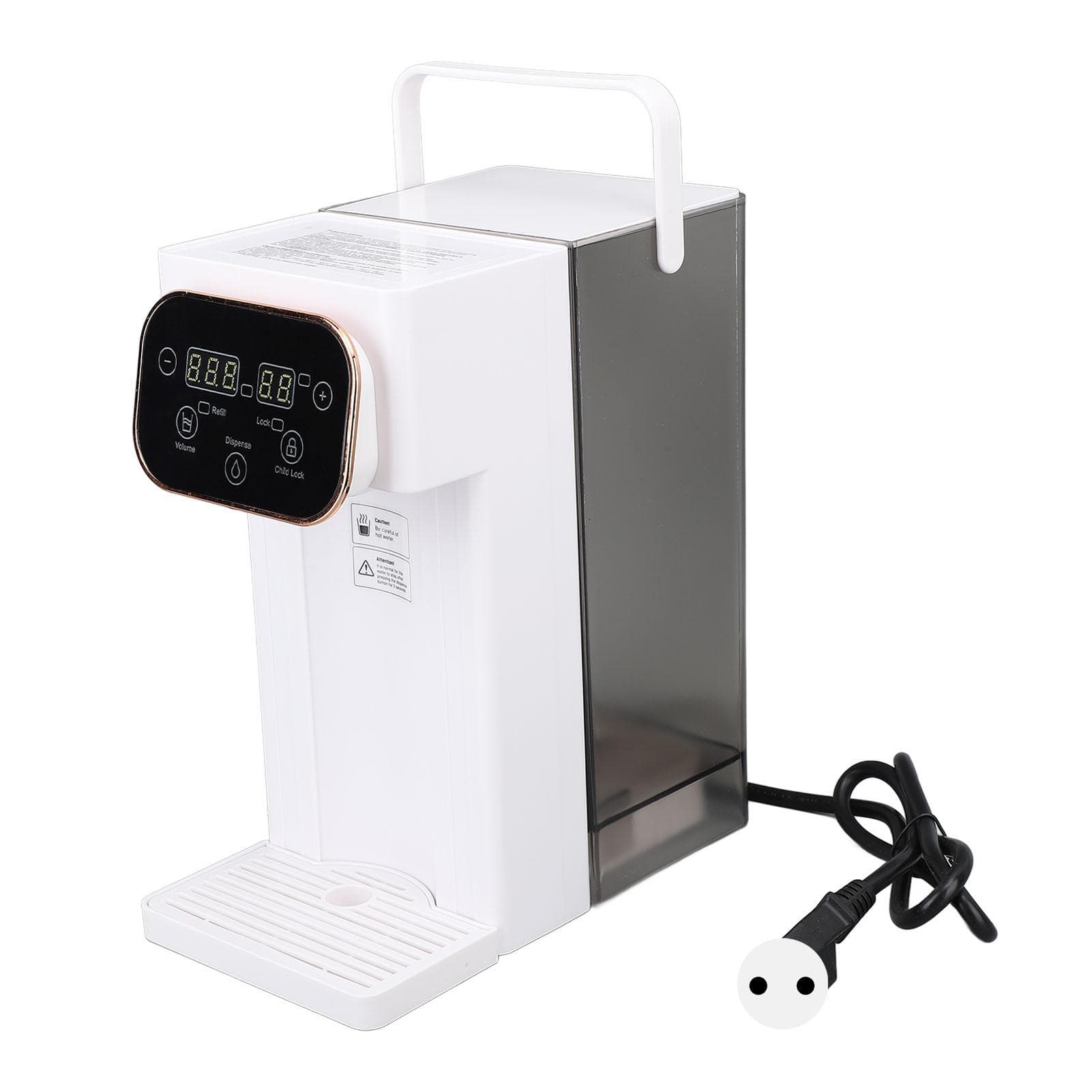 Quick Heating Hot Water Dispenser Adjustable Temperature and Capacity Self Cleaning 3L Desktop L