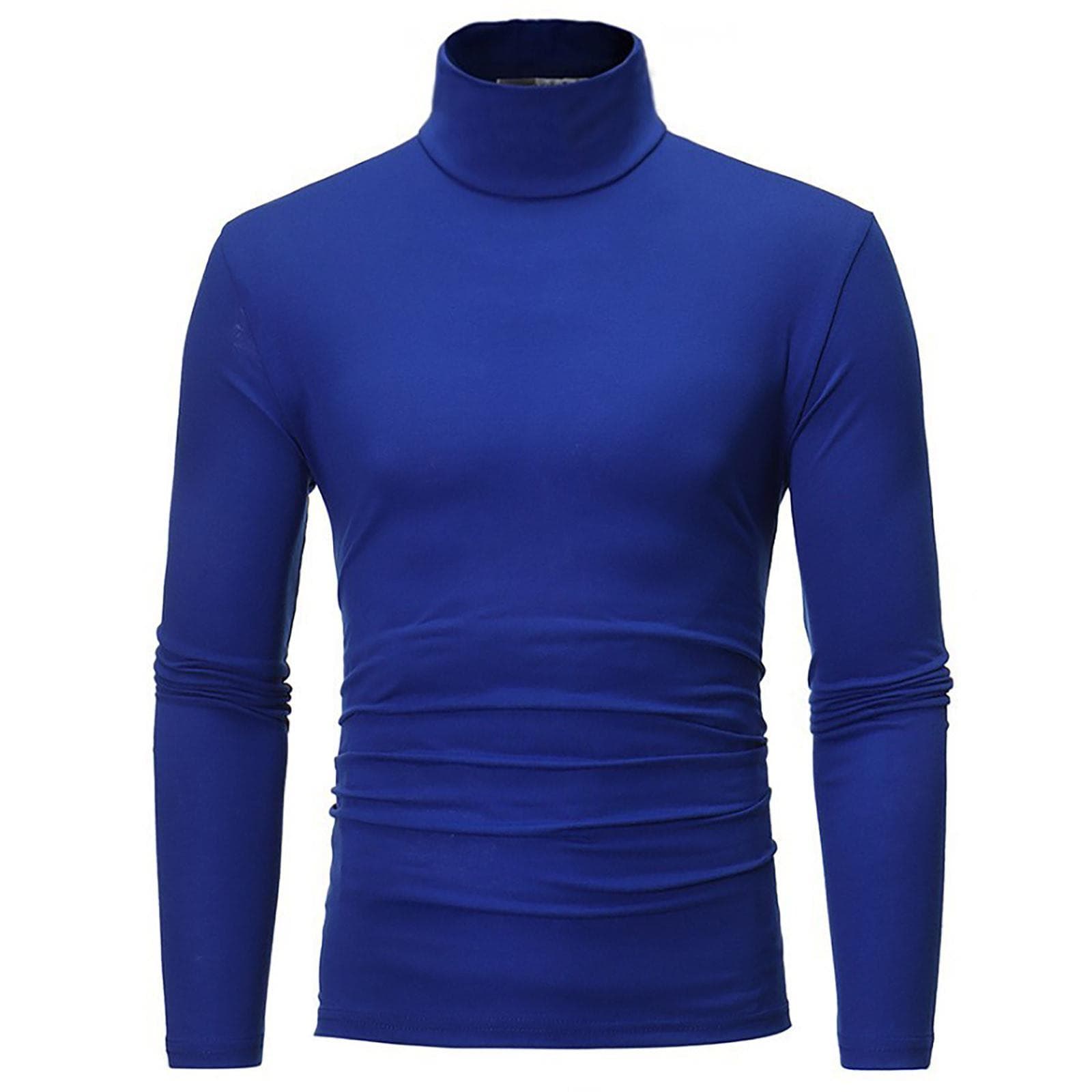 Men's Warm T-shirt Long Sleeved Warm Top Winter Sweater Warm Sports Shirt Casual Underwear High Neck Shirt Sports Top Sports Shirt XXL