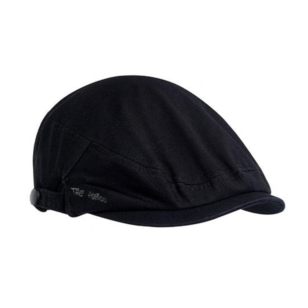 Unisex Advanced Hat Vinatge Solid Color Adjustable British Style Lightweight Newsboy Hat Women Men Decorative Peaked Cap black