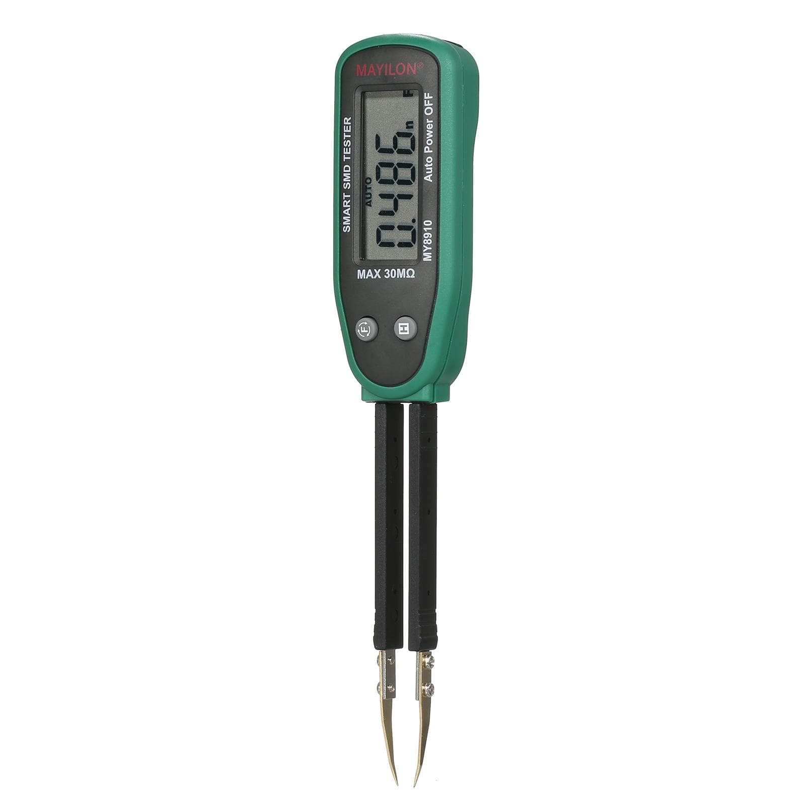MAYILON MY8910 Smart SMD Tester Testing Clips Tweezers Resistor Capacitor Pen-type 30M Ohm Resistance green