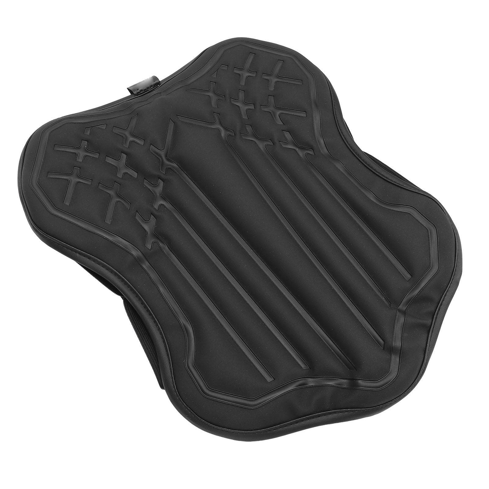 Motorcycle Air Seat Cushion Shock Absorbing Water Resistant Soft Comfortable Breathable Motorcycle black