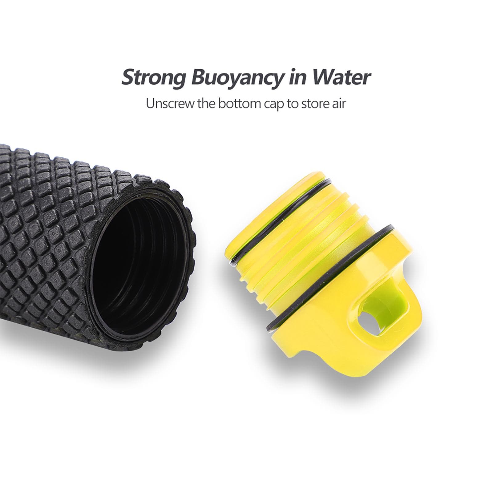 Anti slip Floating Bobber Stick Floaty Hand Grip Monopod for Gopro SJCAM Xiaomi Yi(Green) yellow