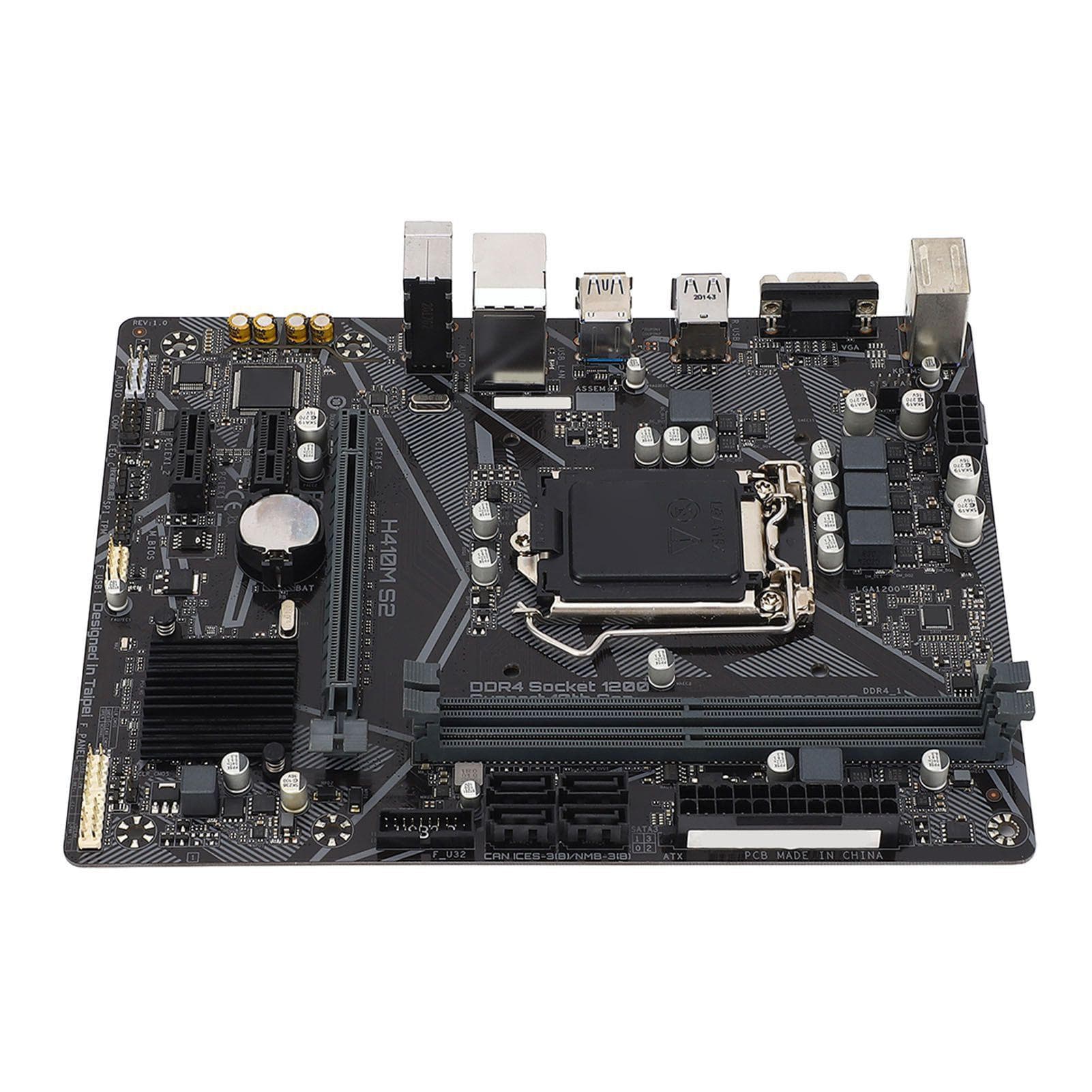 H410M-S2 Computer Motherboard M ATX 2 DDR4 DIMM Slot for LGA 1200 10th Gen for Core CPU Processor