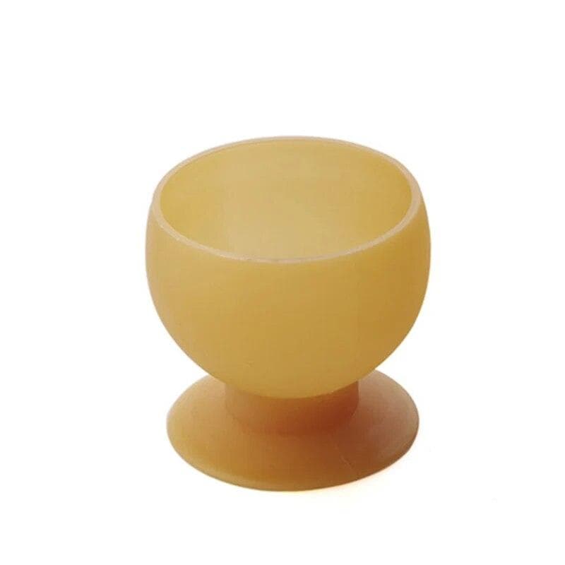 Cup Type Door Knob Dust Covers Round Rubber Wall Protector Door Handle Bumper Guard Stopper Baby Safety Supplies Crash Pad orange