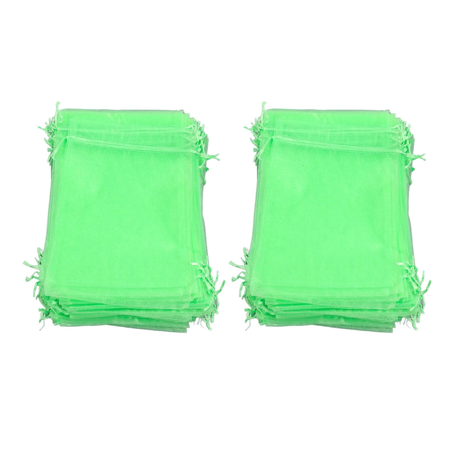 100PCS Fruit Protection Netting Bag Reusable Garden Mesh Barrier Bag for Plant Flower Fruit Trees 7x9cm/2.8x3.5in