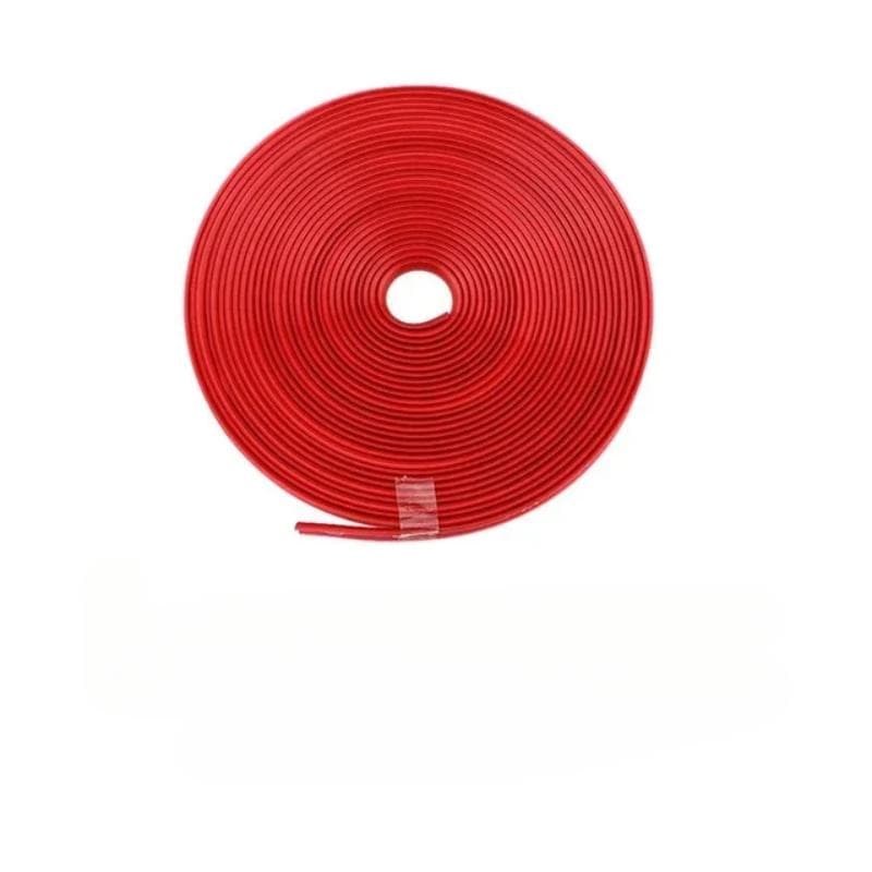 Car Wheel Decorative Strip 8m Tire Hub Protection Bumper Strip Door Protector Tire Guard Line Accessories Tools red
