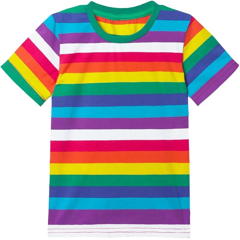 Contrasting Colors Stripes 3d Print Womens T Shirt O-neck Short Sleeve Leisure Men And Women's Summer New Clothing Classic Tee 3XL