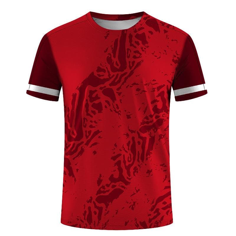 New Summer Men's Sports Top 3D Digital Printed Loose Short Sleeve Round Neck T-shirt 2XL