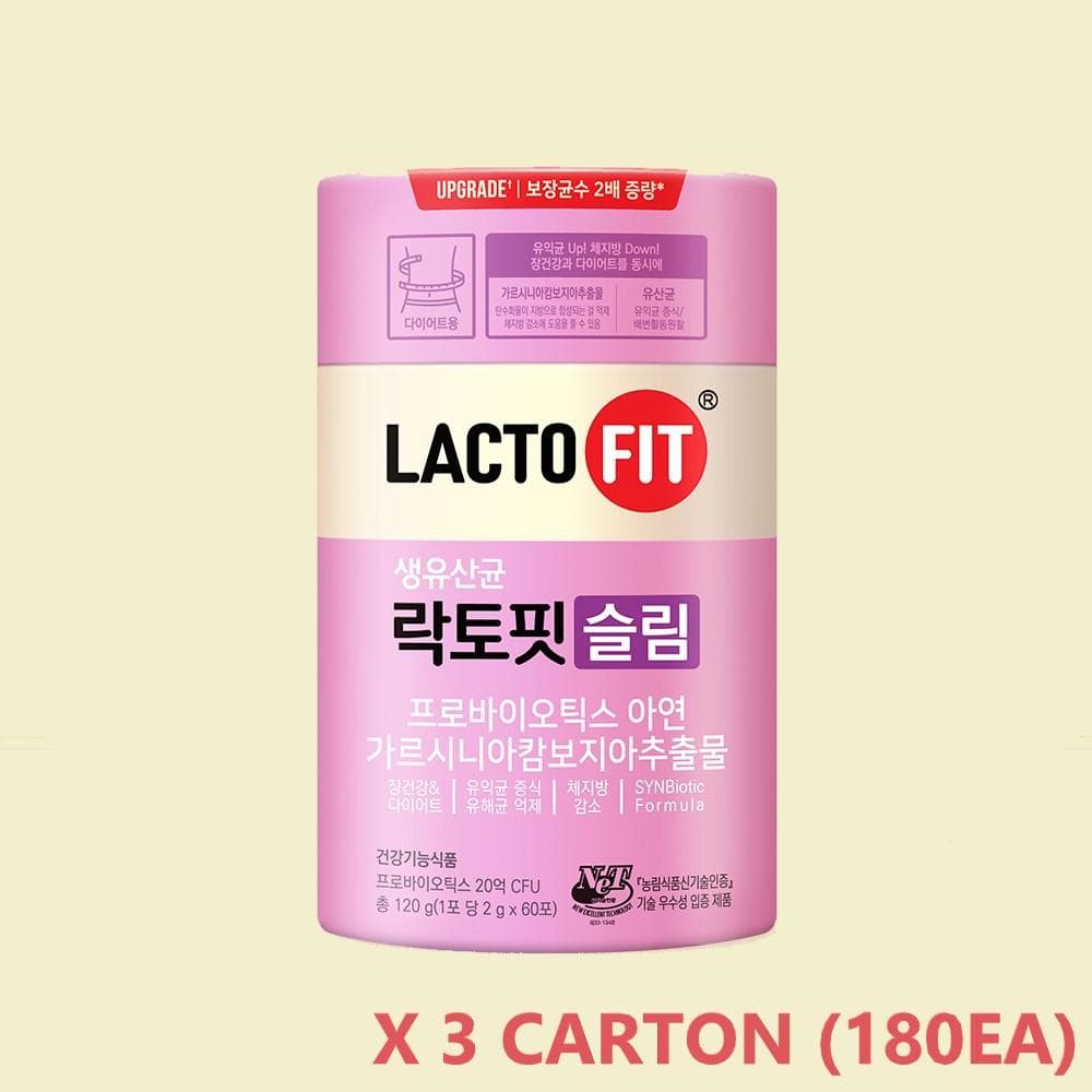 LACTOFIT SLIM PROBIOTICS SUPPLEMENT Value Pack 60ea / CARTON 3 carton(180ea)