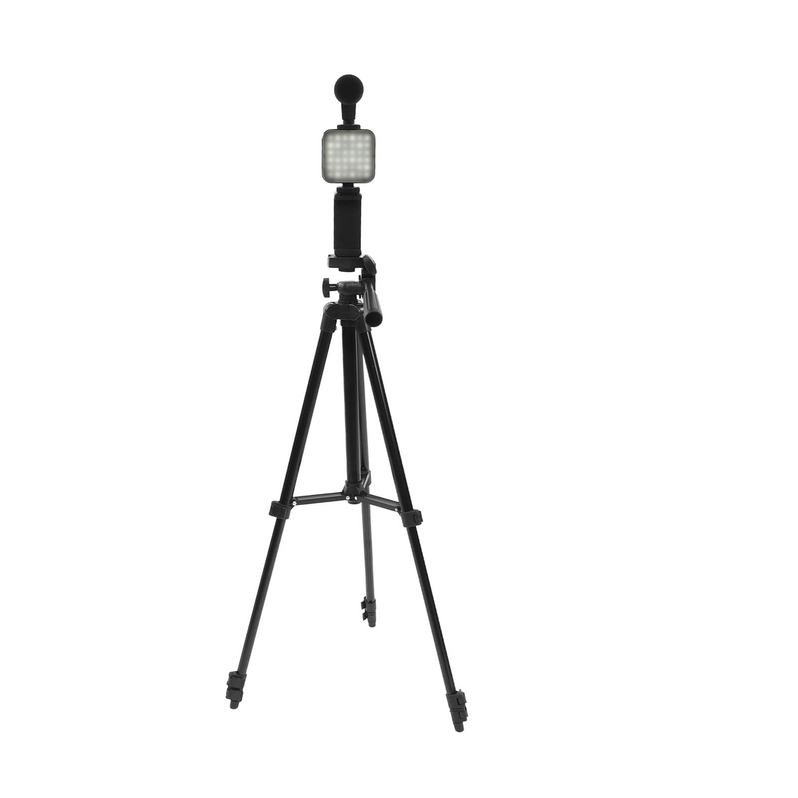 Video Recording Equipment with Tripod Mic LED Fill Light 360 degrees Rotating Smartphone Vlogging Kit