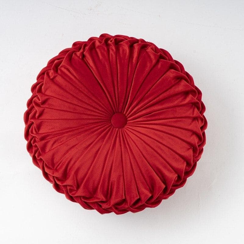 Pumpkin Velvet Pillow Cushion Creative Sofa Pillows Floor Cushion Cover Solid Color Luxury Home Hotel Pillows red