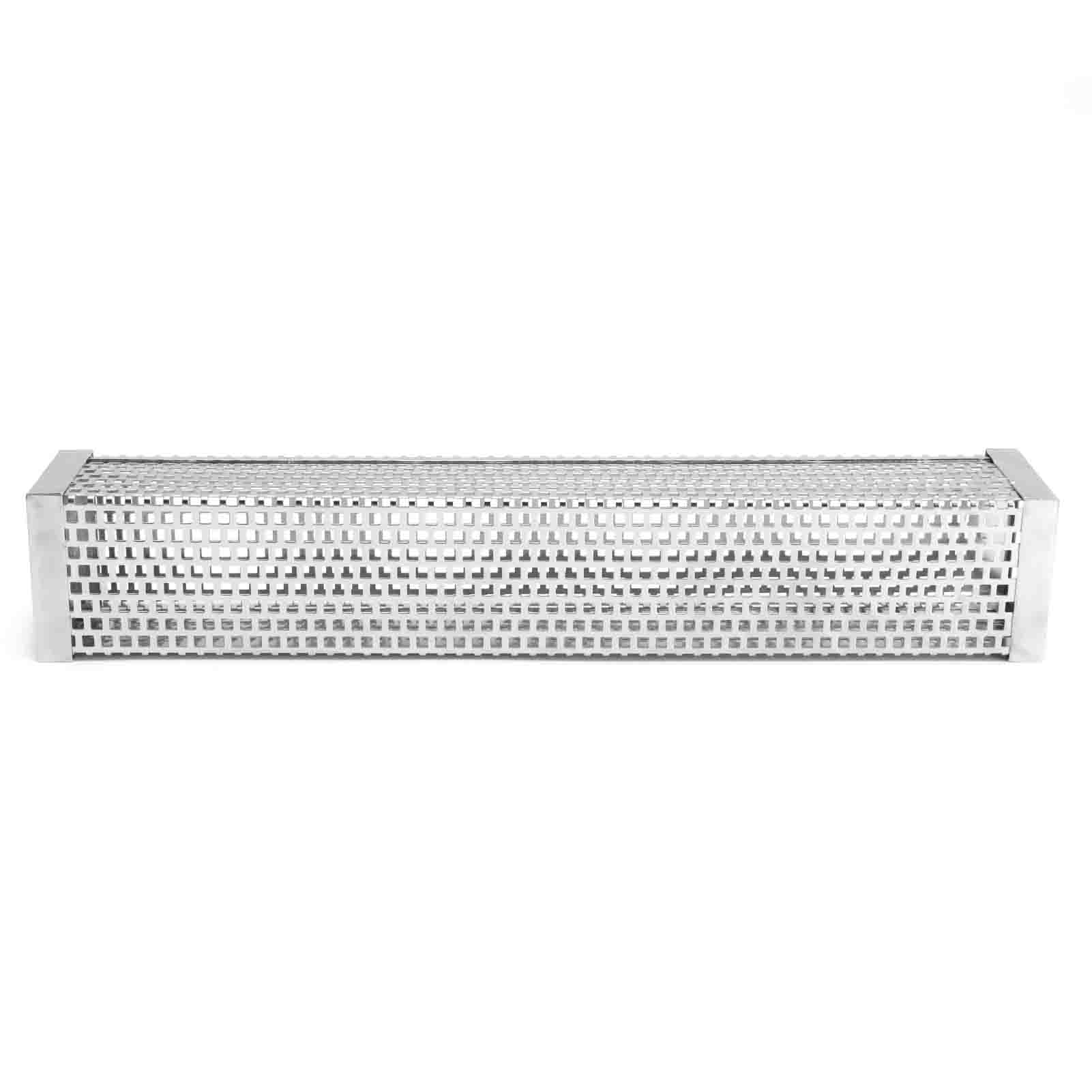 Square Shape Smoke Tube Stainless Steel BBQ Charcoal Grill Smoker Tube Barbecue Accessory12in 12 Inch