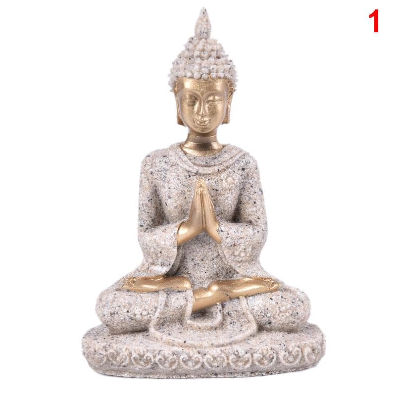 Buddha Statues Sandstone Thailand Buddha Sculpture Fengshui Figurine Home Decor 1