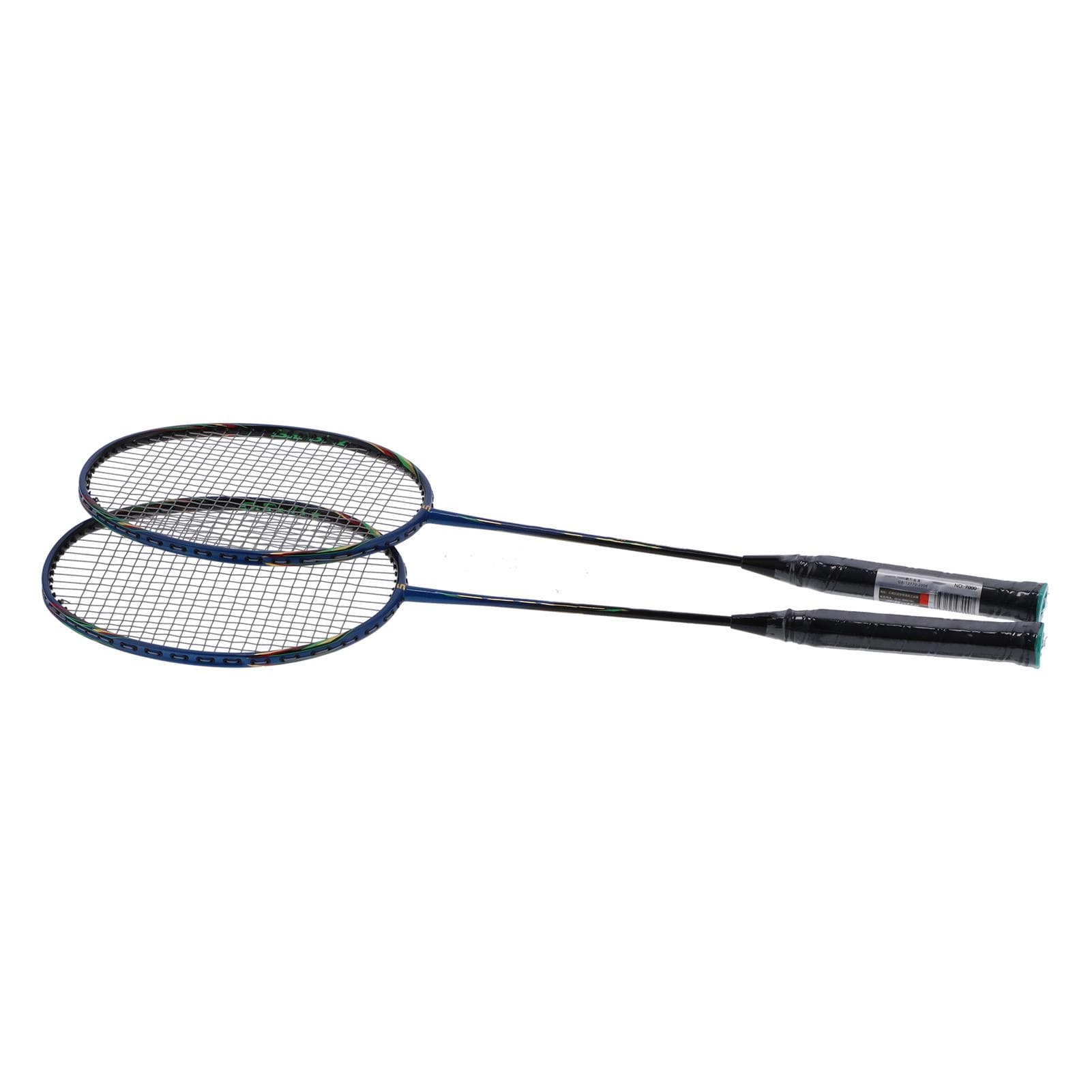 2 Player Badminton Racquets Set Lightweight Carbon Composite Double Rackets for Adults